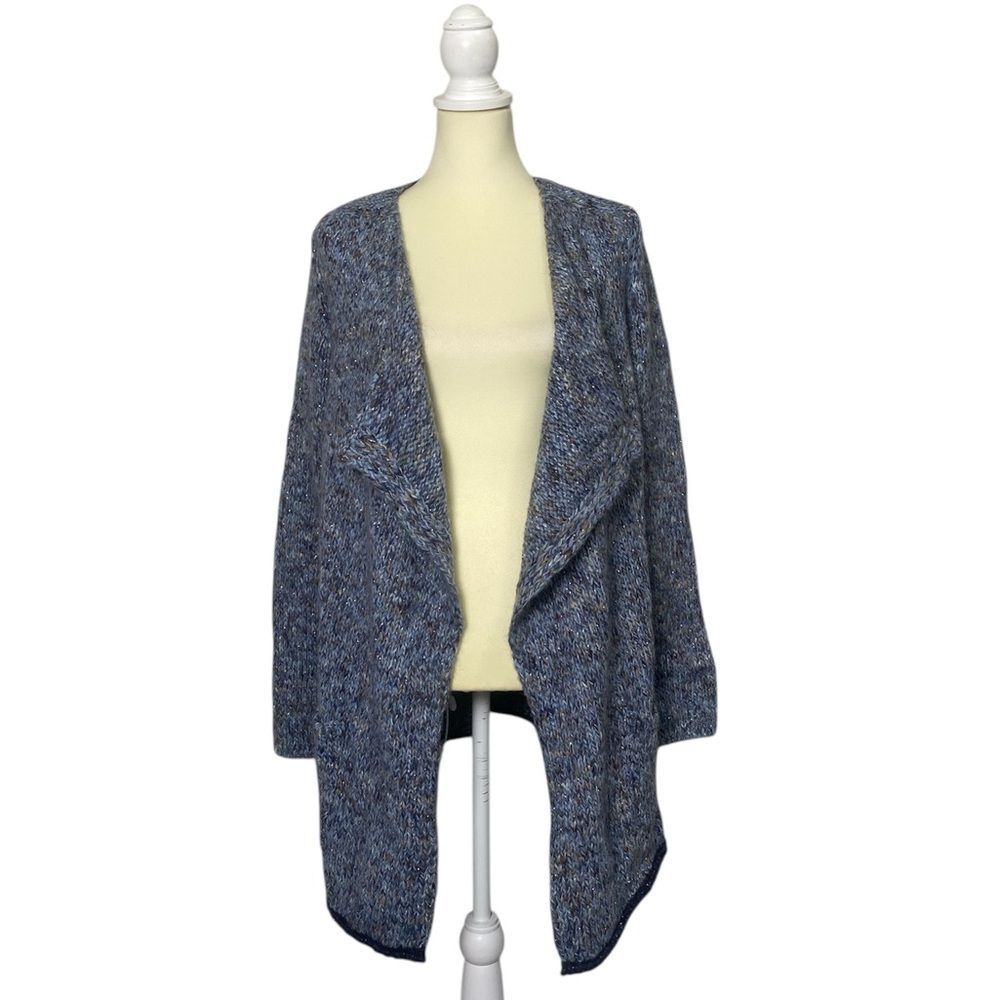 Maryline Made In Italy Wool/Mohair Blend Open Front Knit Cardigan Women's Size M